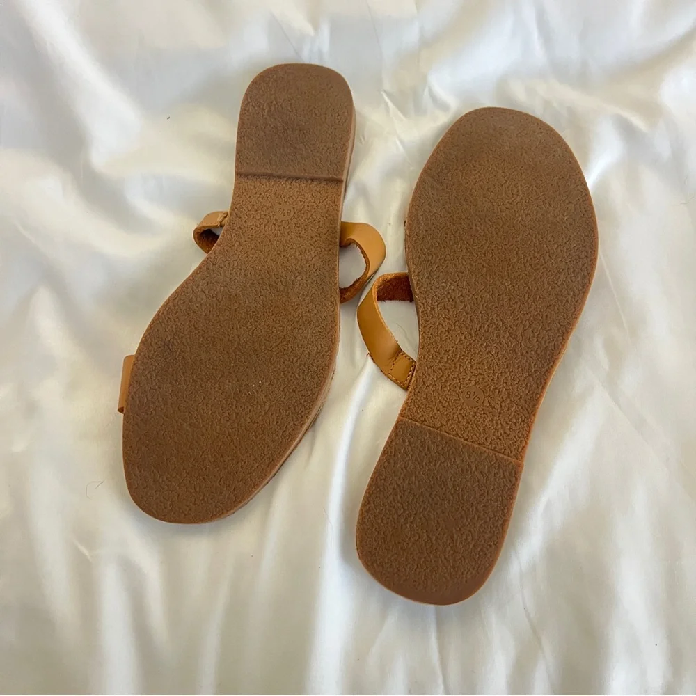 Madewell The Boardwalk Double-Strap Slide Sandal in Leather size 8.5 - Picture 4 of 5